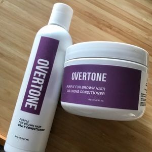 overtone - purple for brown hair healthy duo